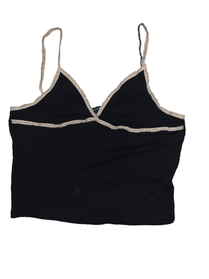 brandy melville black mayson top, worn once, one size
